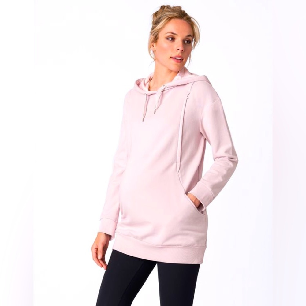 Seraphine Pink Blush Maternity/Nursing Hoodie